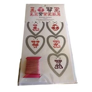 Meri Meri Valentine's Day Love Letters Garland New Be Mine Glitter